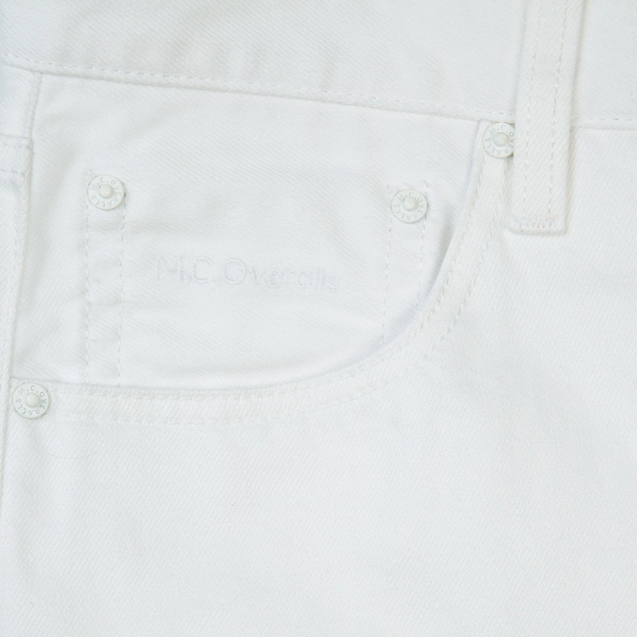 5 Pocket Regular-Fit Denim Jean White