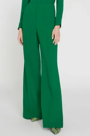 Alice   Olivia - Dylan Clean Highwaisted Wide Leg Pant in Basil