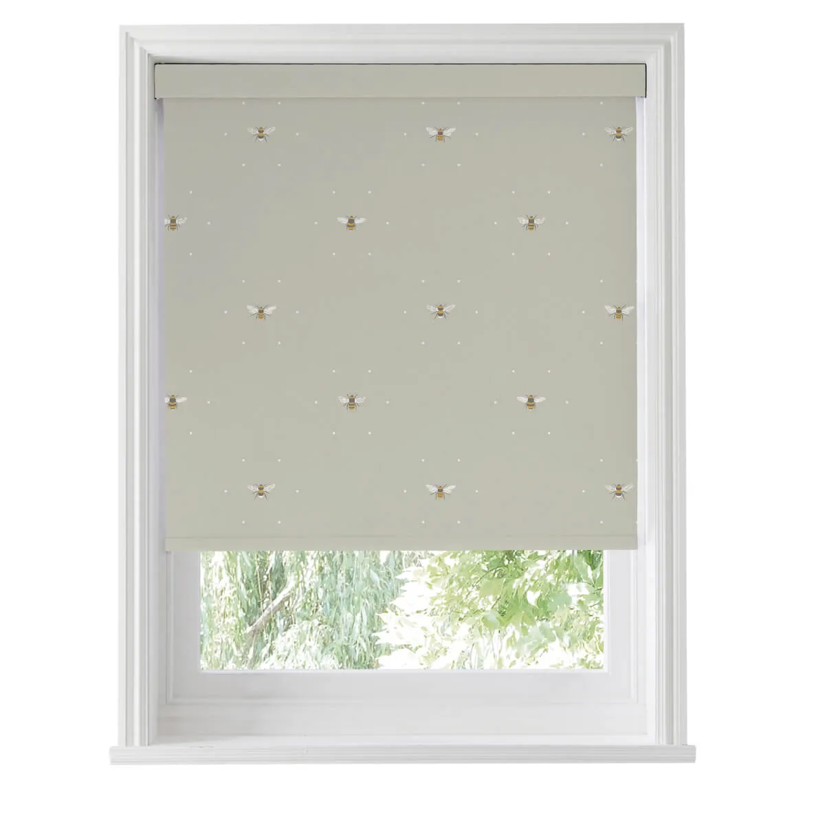 Bees Soft Linen Roller Blind Sample