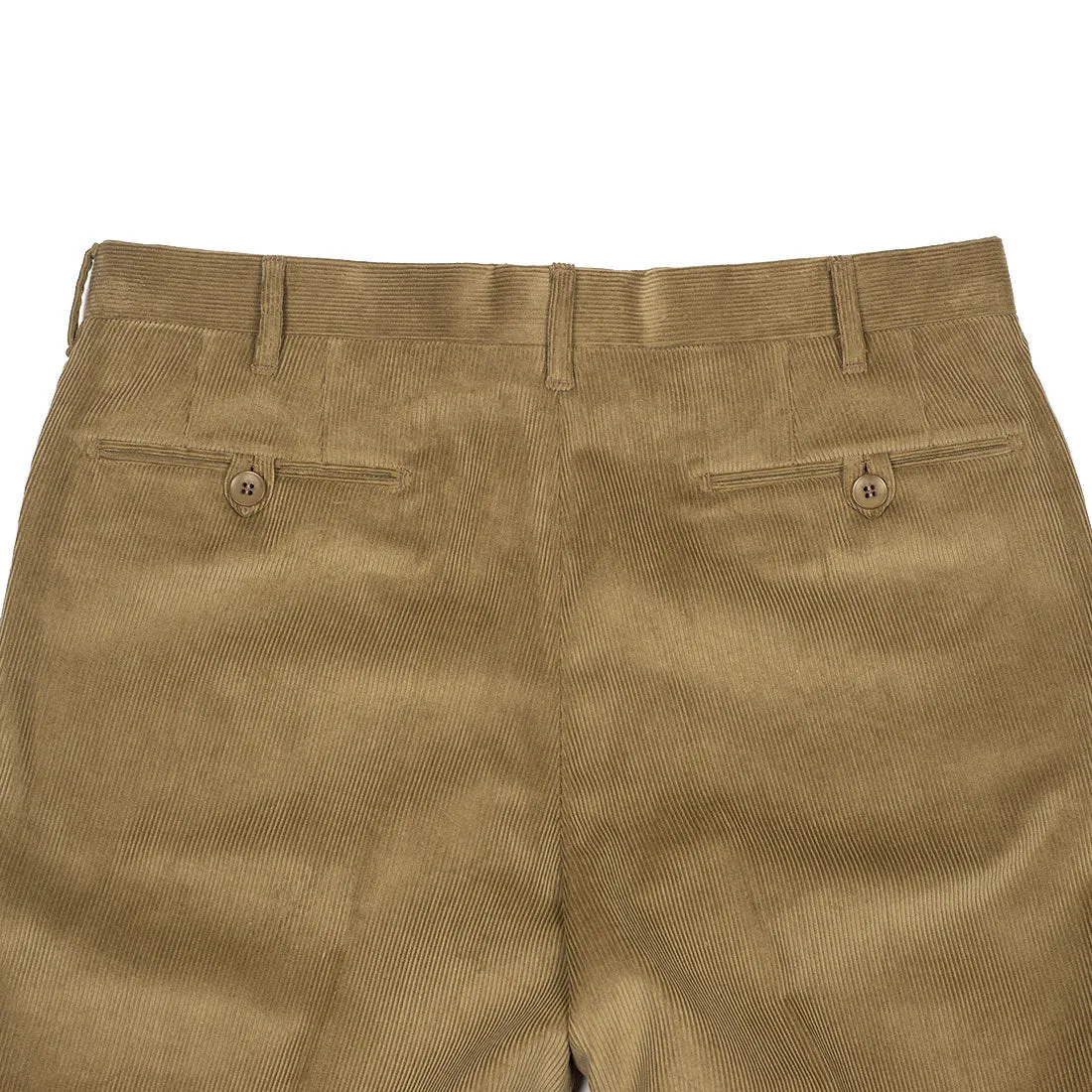 Beige medium-wale corduroy cotton trousers (restock)