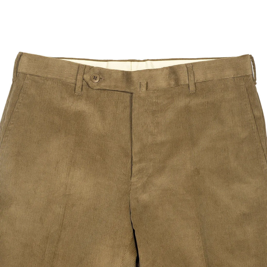 Beige medium-wale corduroy cotton trousers (restock)