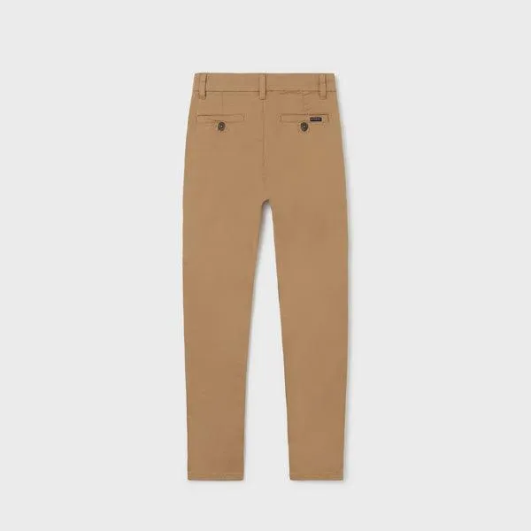 BROWN TWILL TROUSERS FOR BOYS.