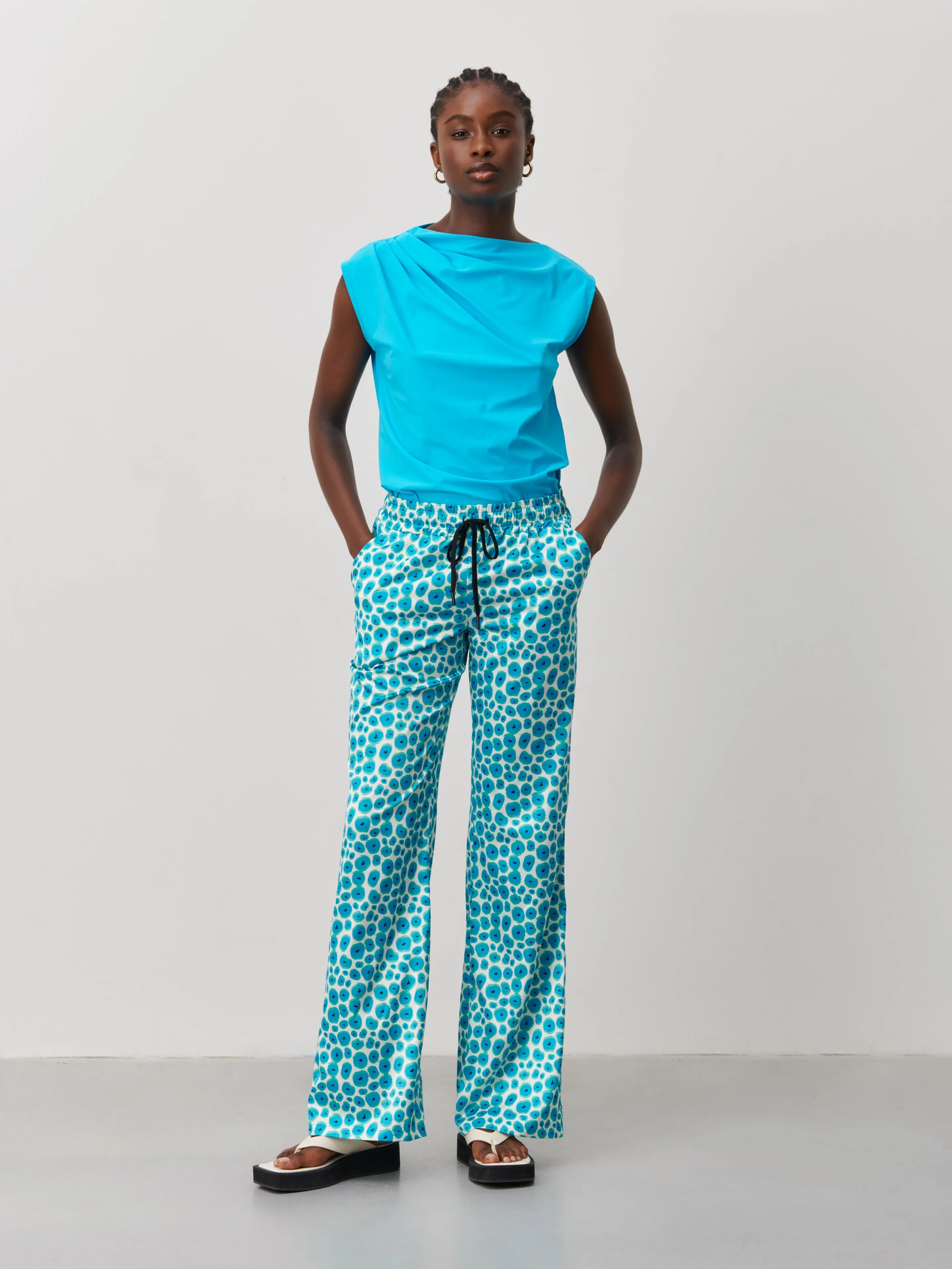 Carola Pants | Aqua