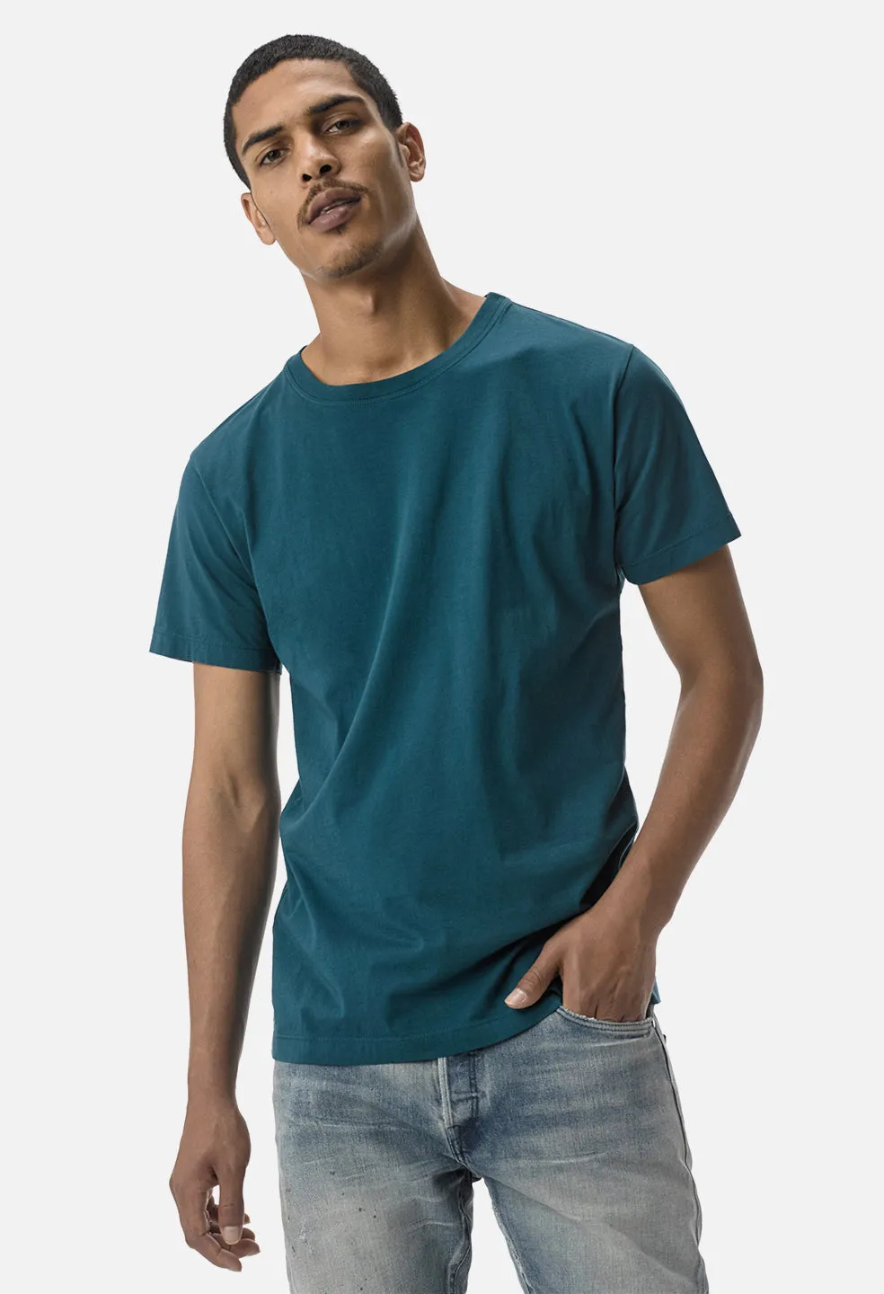 Cotton Classic Crew / Teal