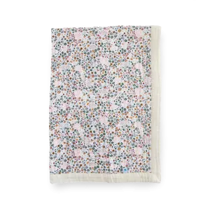 Cotton Muslin Baby Quilt - Pressed Petals