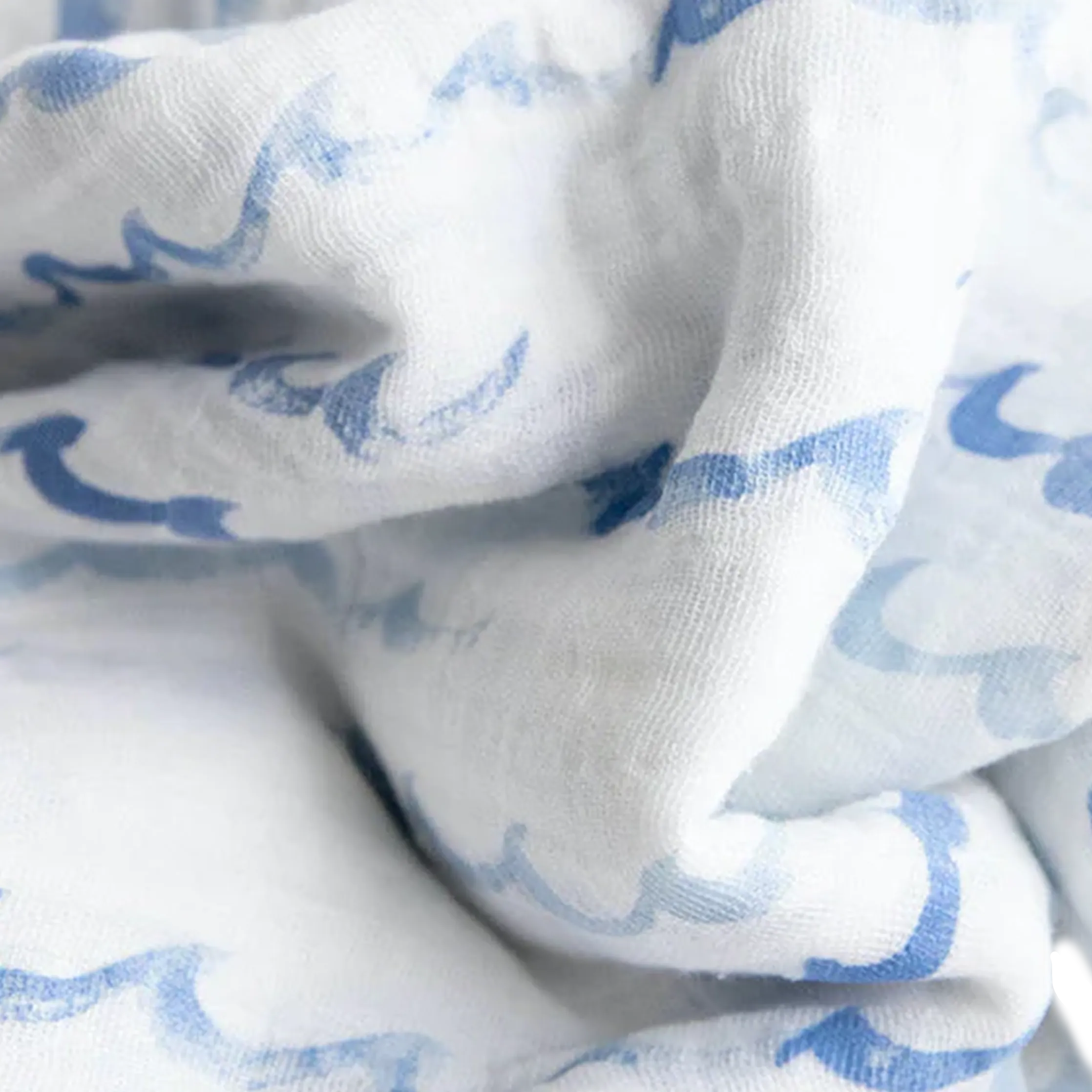 Cotton Muslin Swaddle Blanket - High Tide