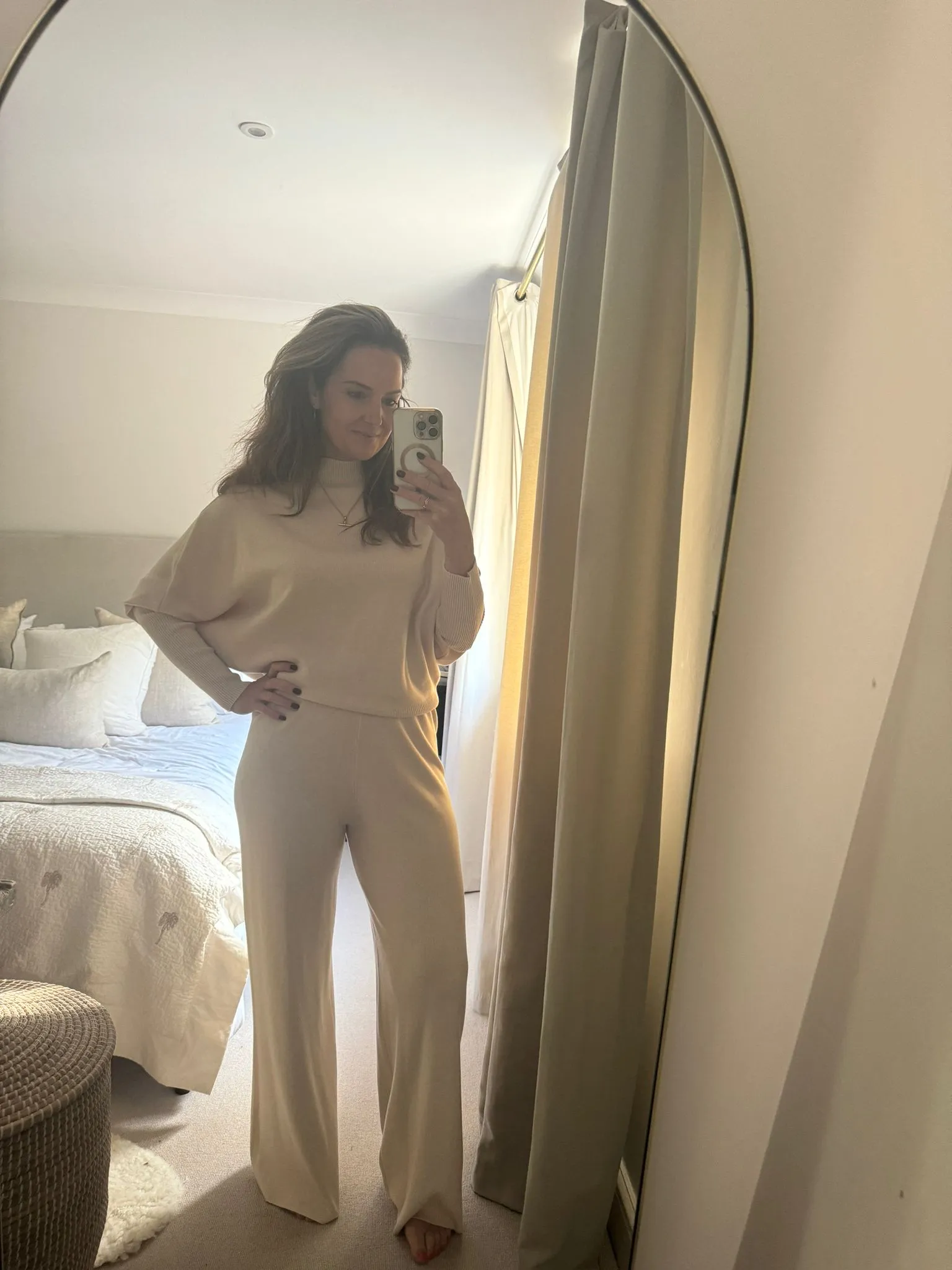 Cream Co-ord Trouser Set