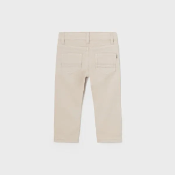 CREAM SLIM FIT TROUSER FOR BABY BOYS