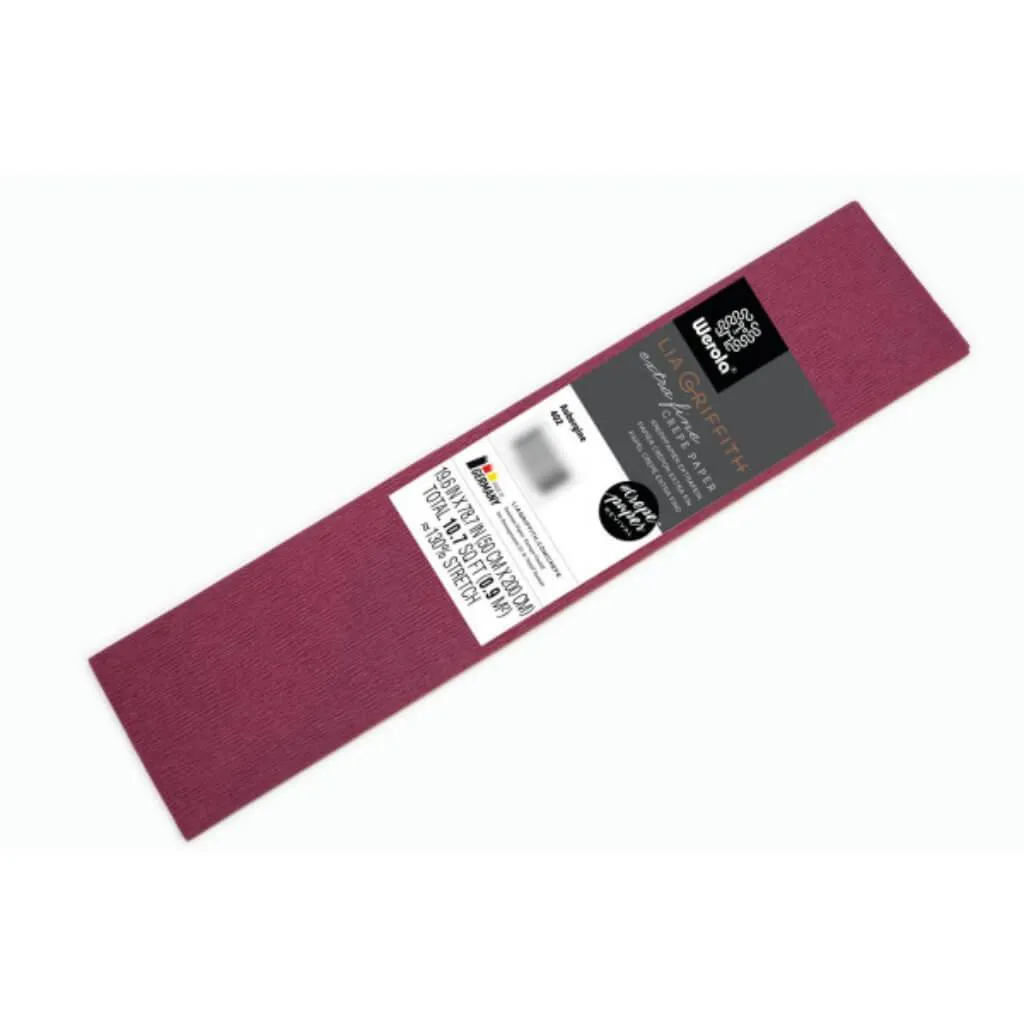 Crepe Paper Extra Fine 50cm x 200cm Aubergine