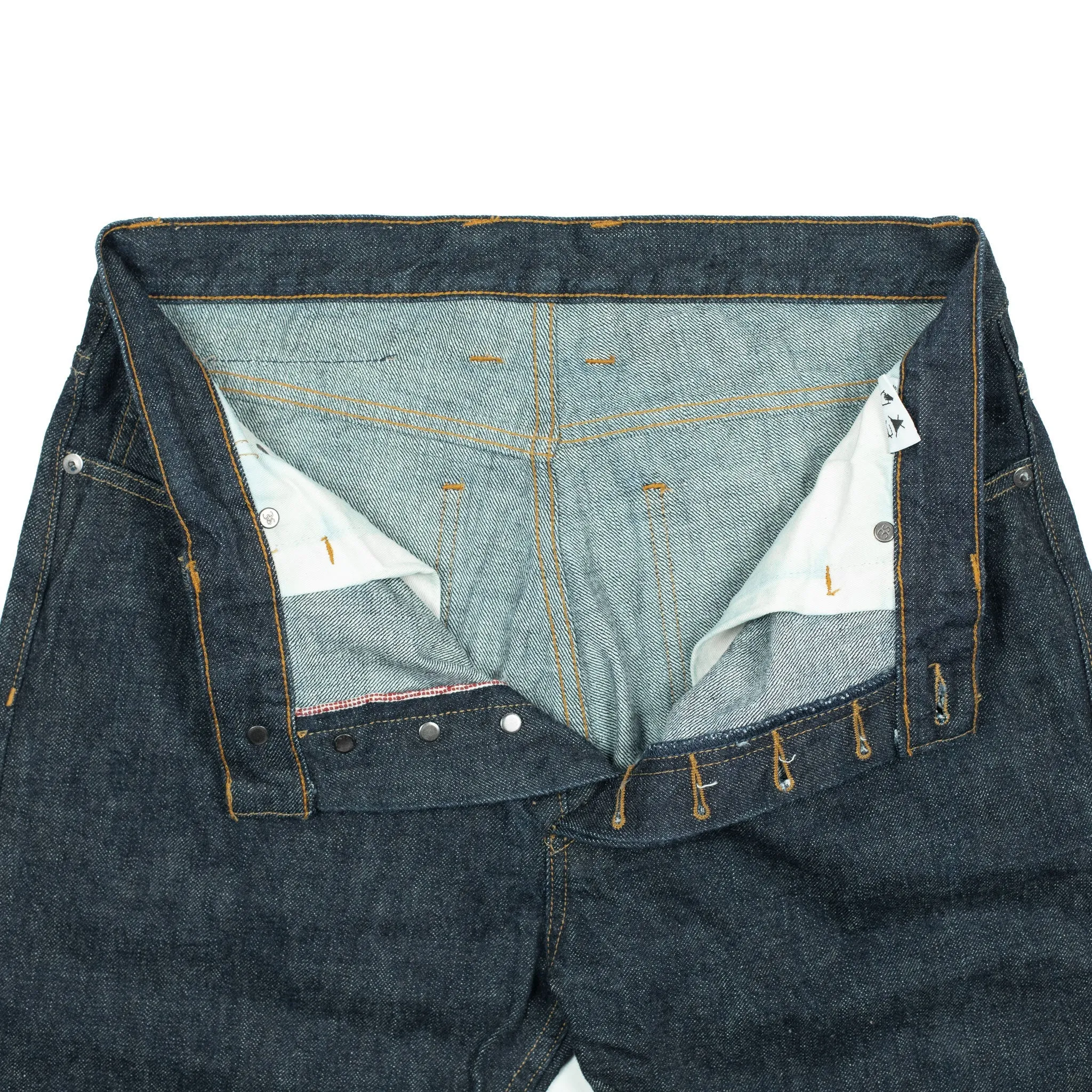 CT-100xk Classic tapered jeans in rinsed indigo Kibata denim (restock)