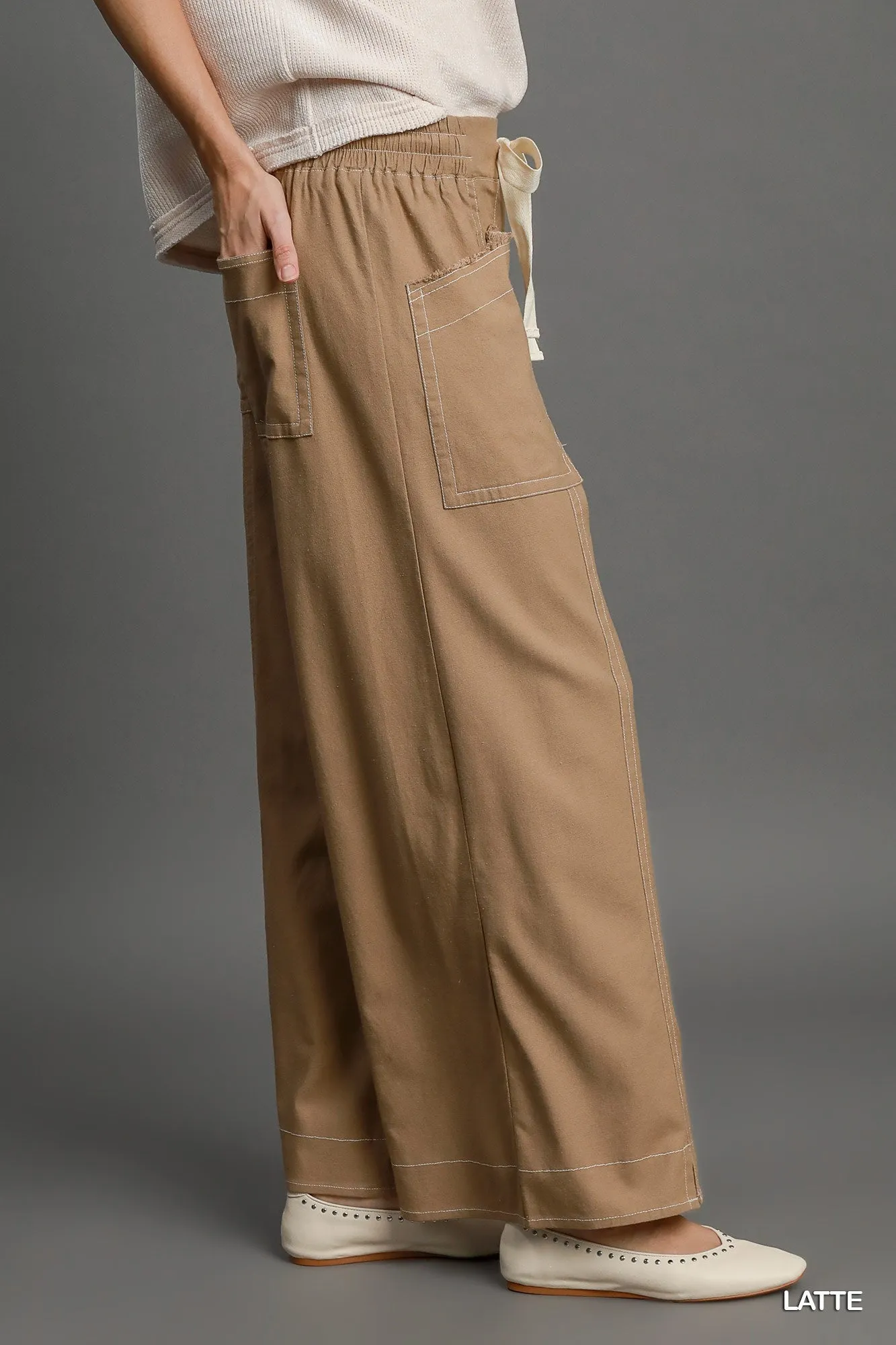 Day Trip Wide Leg Pull On Pants