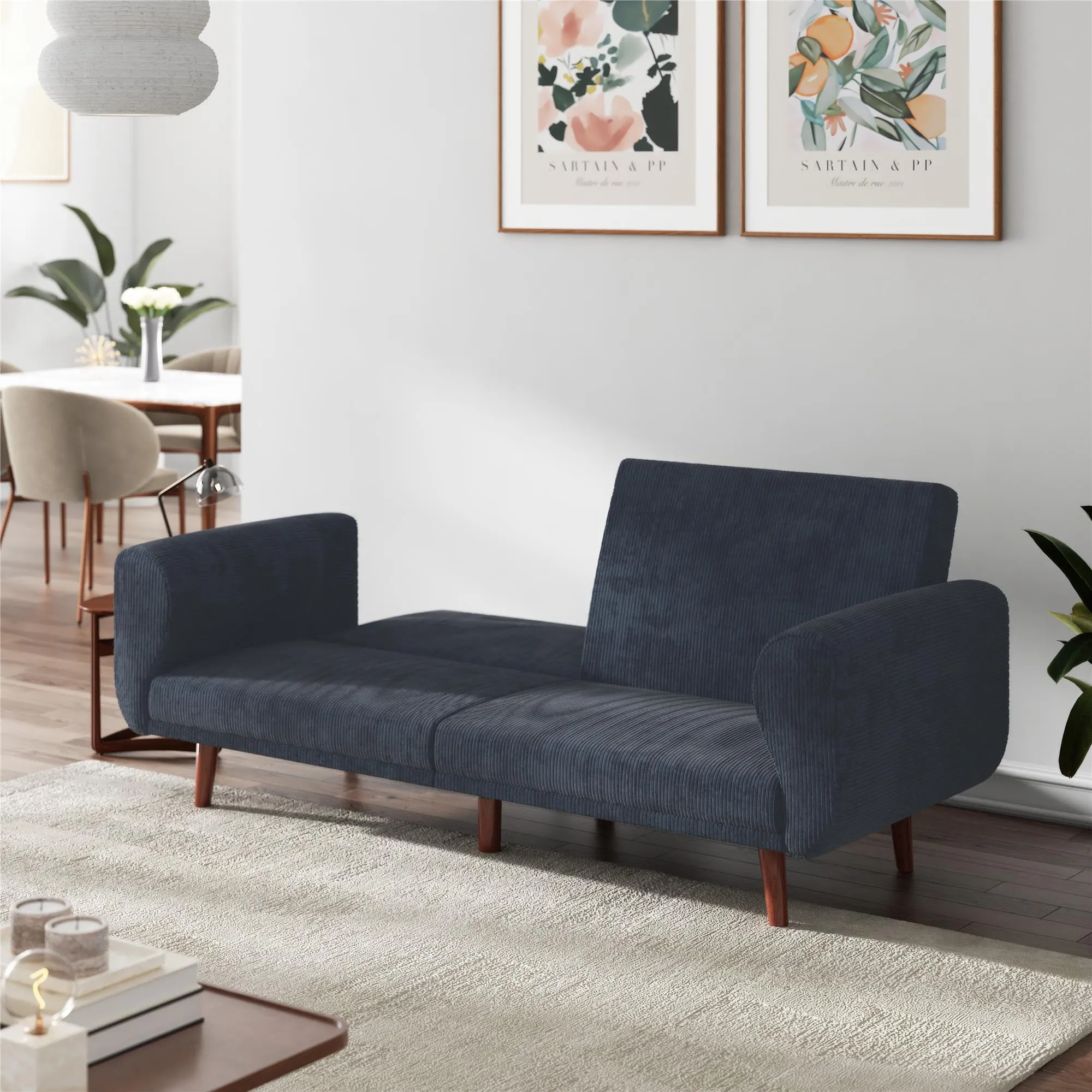 Daylen Mid-Century Futon Sofa Bed