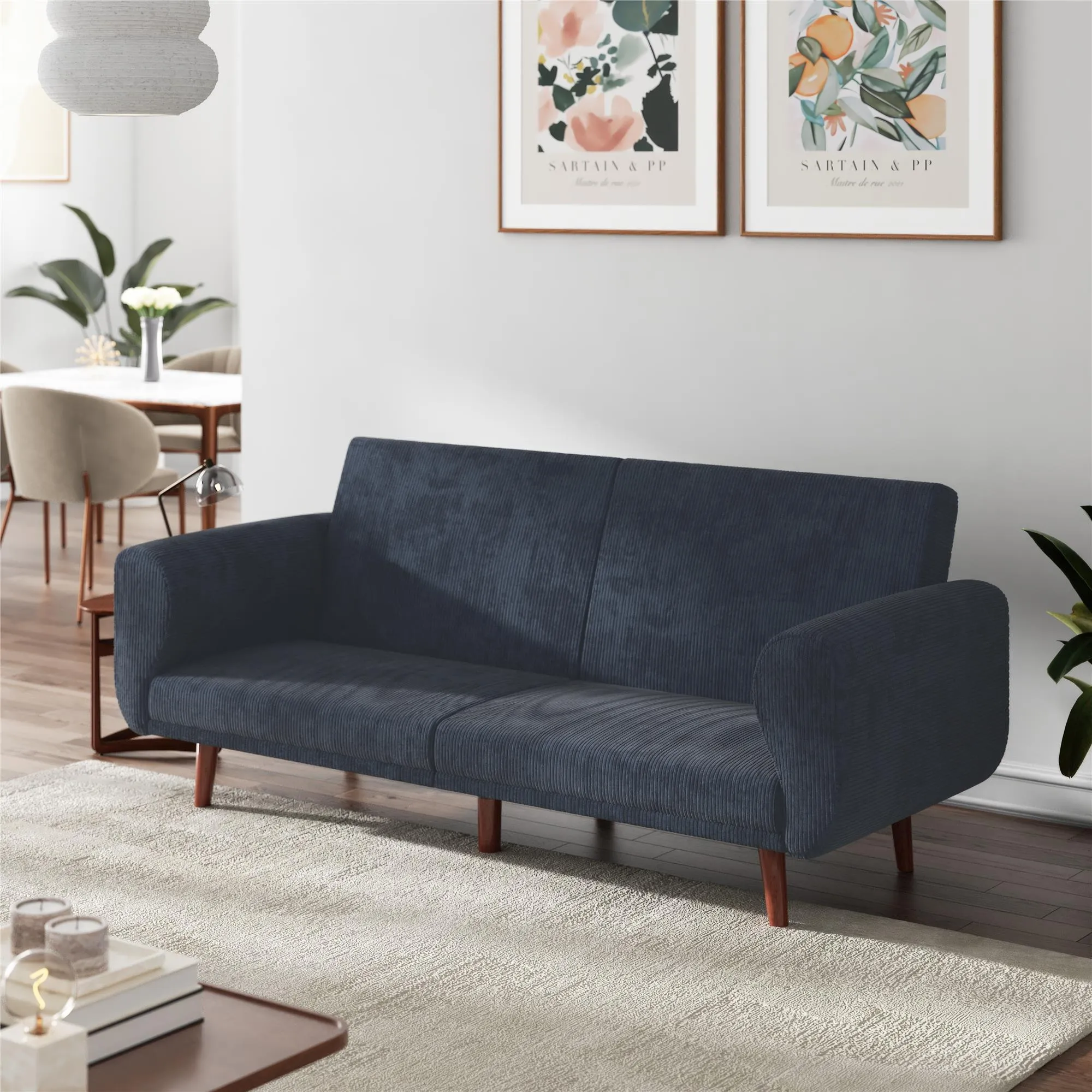 Daylen Mid-Century Futon Sofa Bed