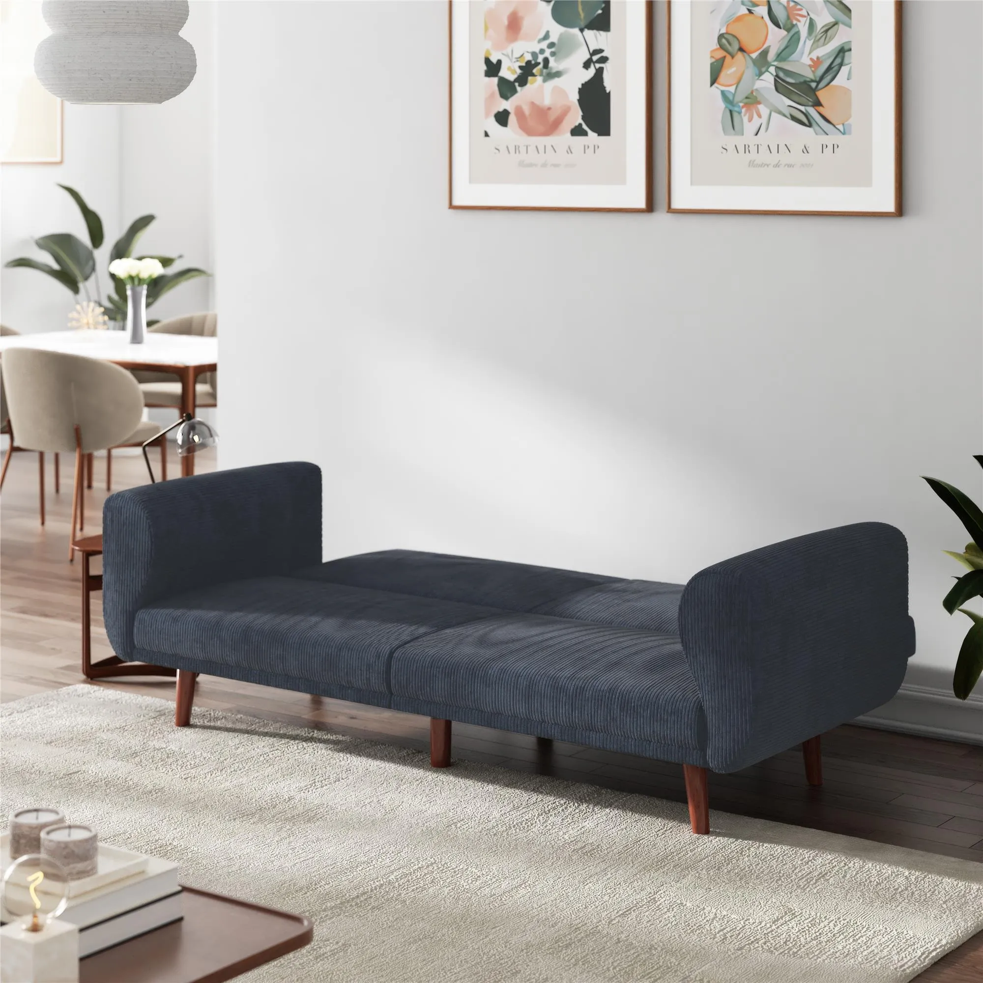 Daylen Mid-Century Futon Sofa Bed