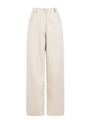 denim trousers wide undyed