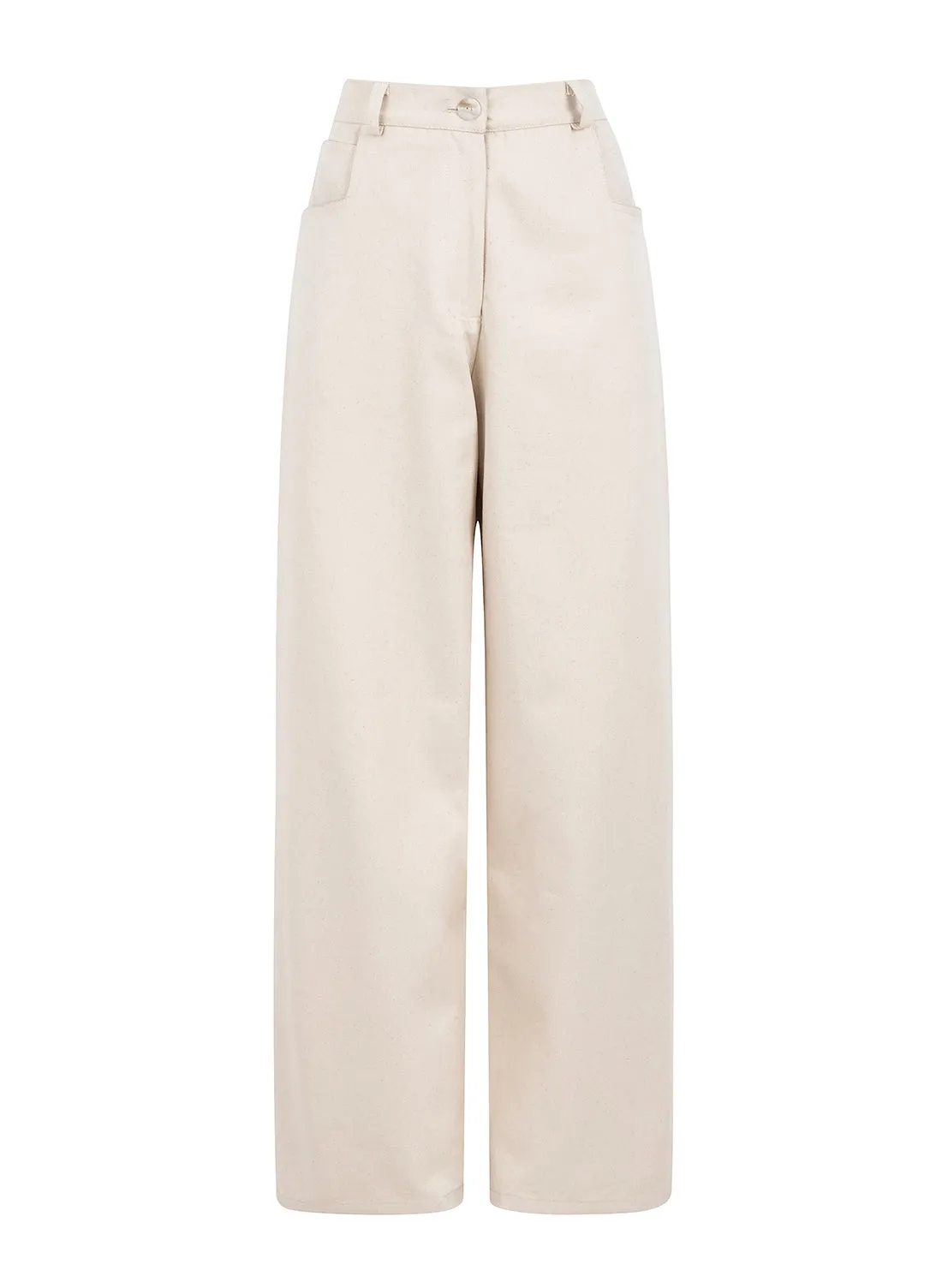 denim trousers wide undyed