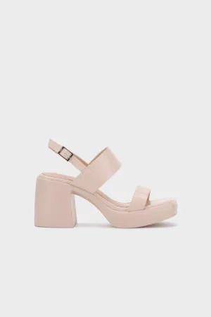 DOUBLE STRAP PLATFORM HIGH HEEL SANDAL