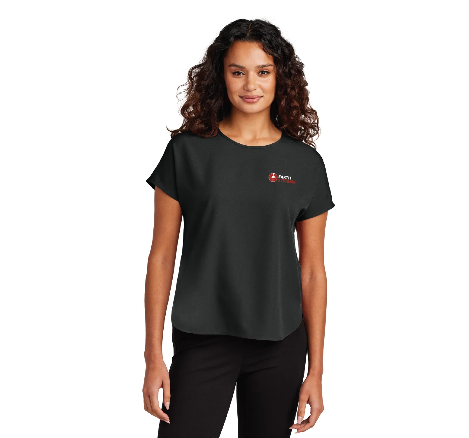 Earth Systems - Ladies Stretch Crepe Crew