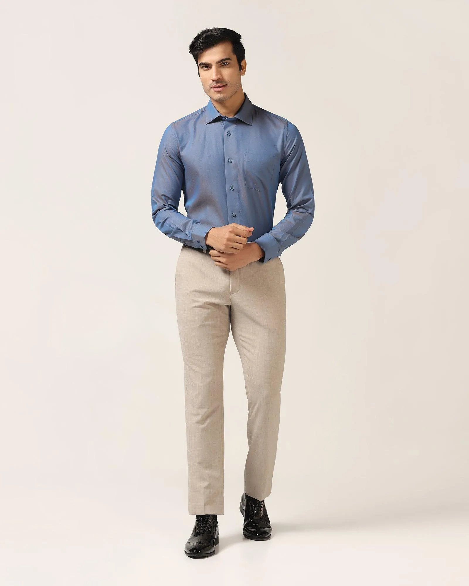 Formal Cobalt Textured Shirt - Brat