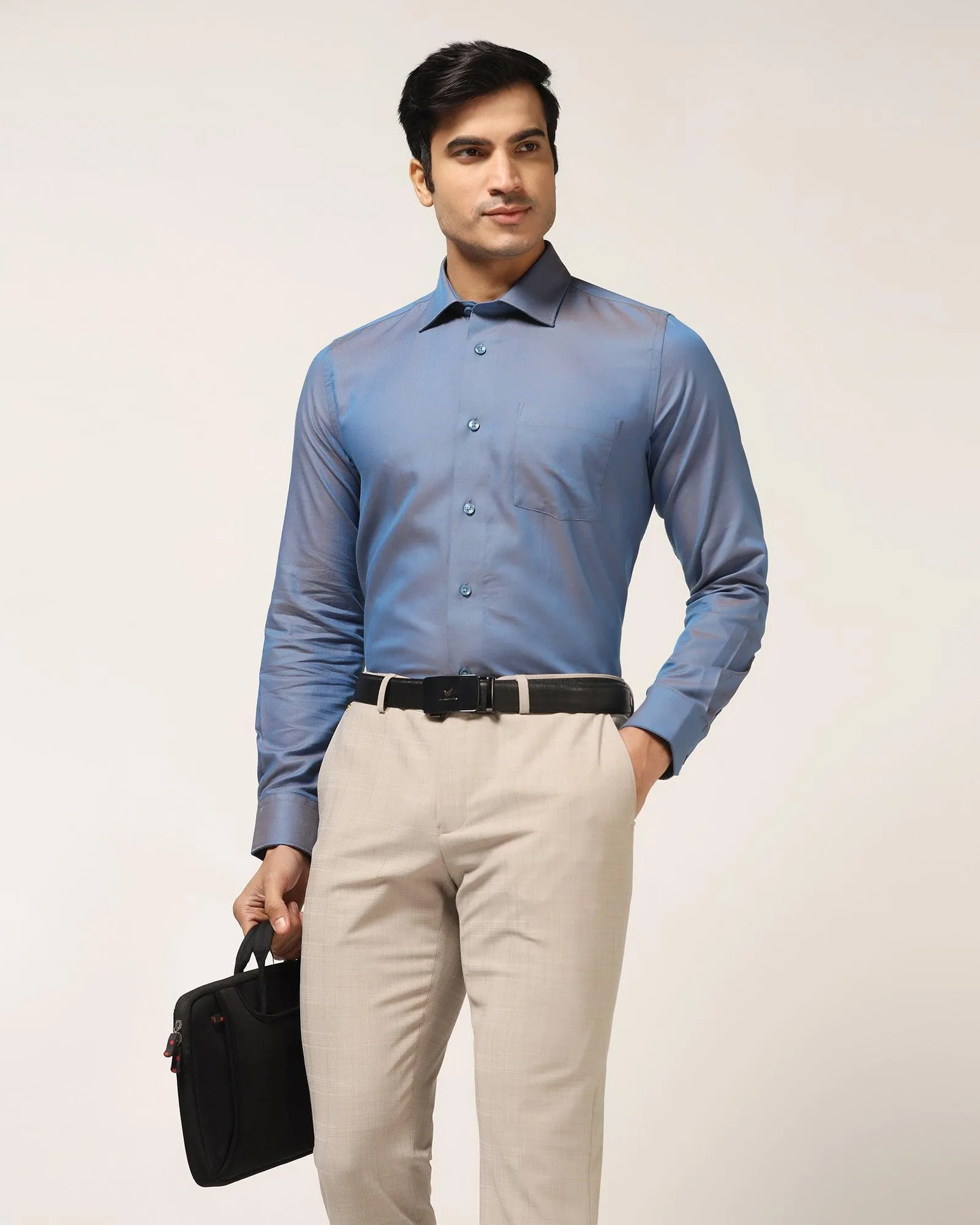 Formal Cobalt Textured Shirt - Brat