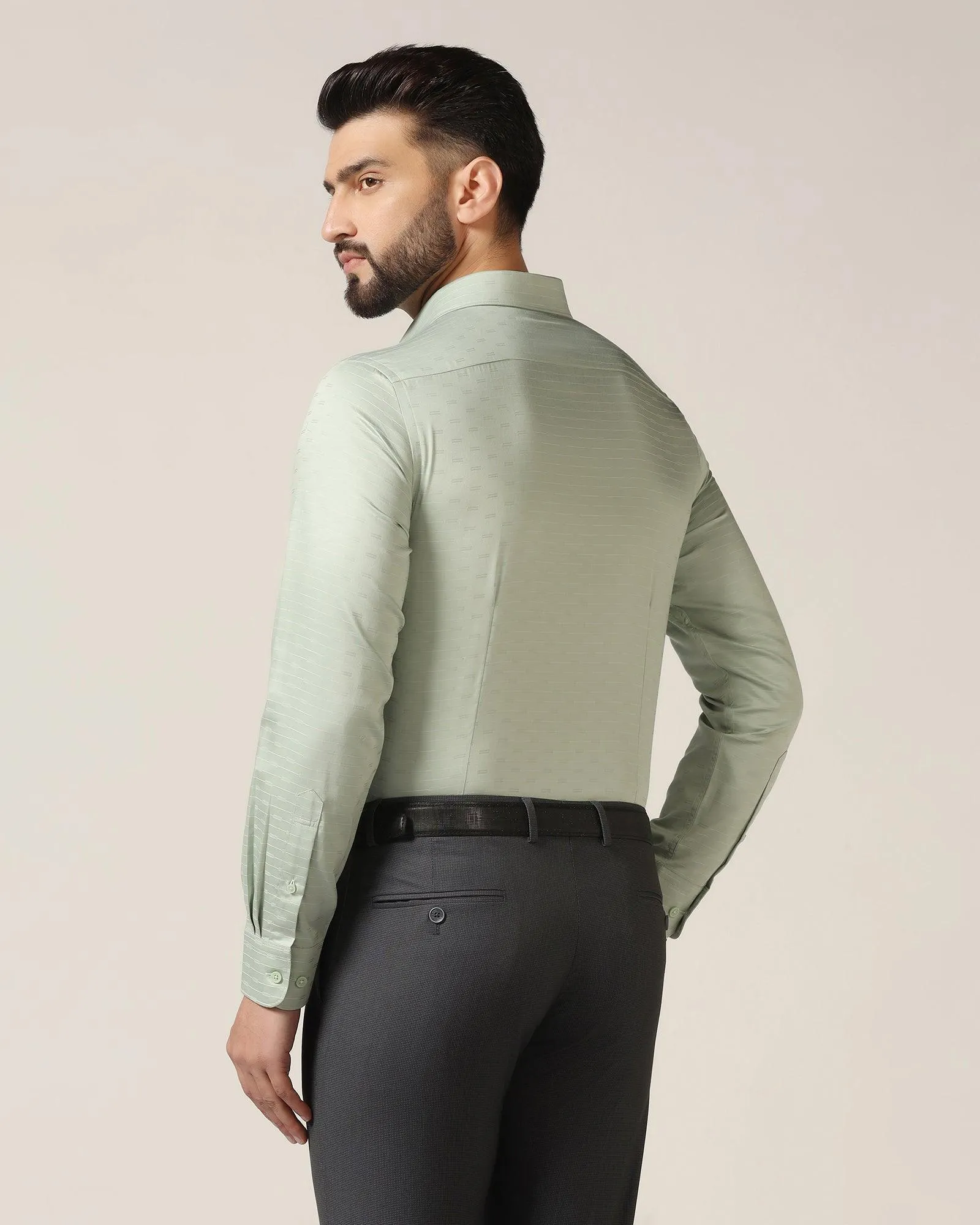 Formal Green Stripe Shirt - Dax