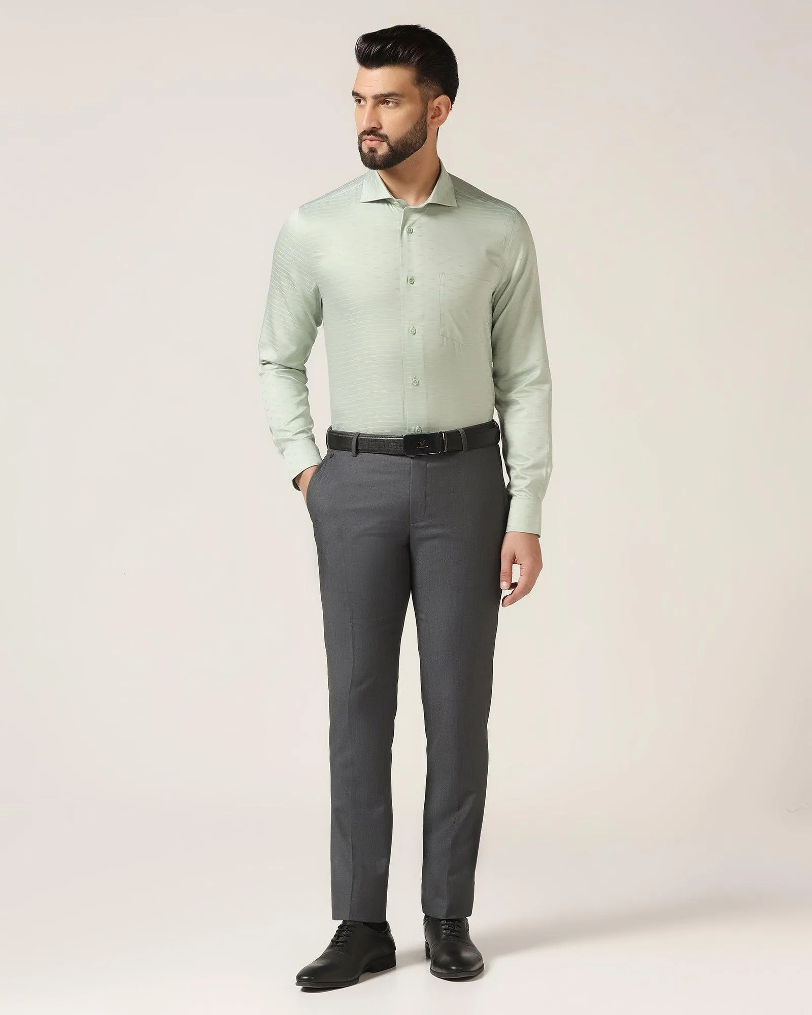 Formal Green Stripe Shirt - Dax