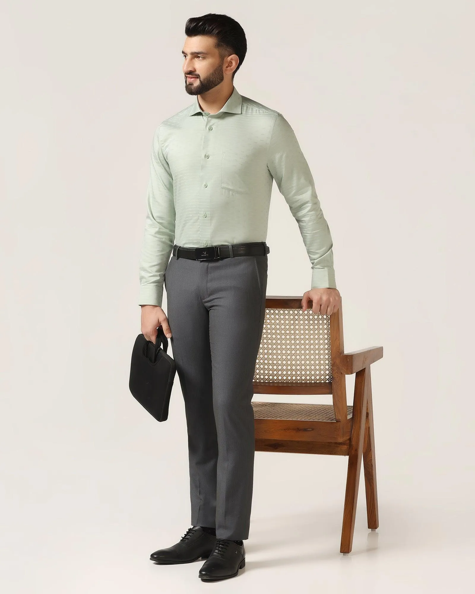 Formal Green Stripe Shirt - Dax