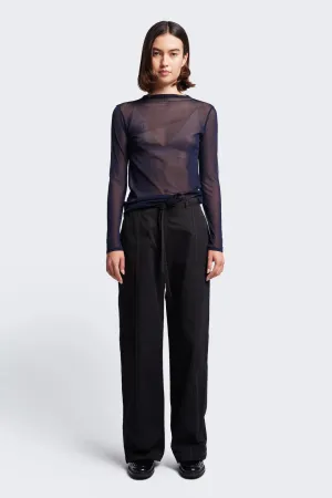 Found Tie Front Pant - Black