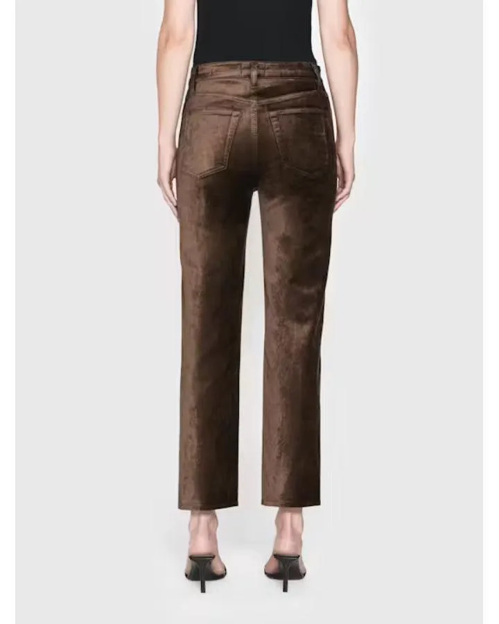 Frame Le Sleek Straight Velveteen Pant