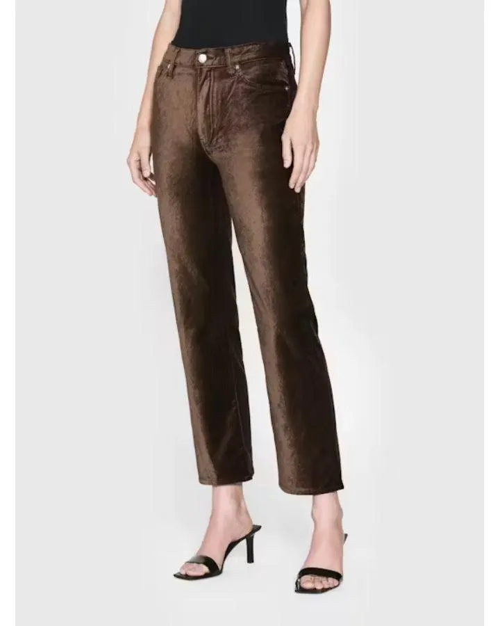 Frame Le Sleek Straight Velveteen Pant