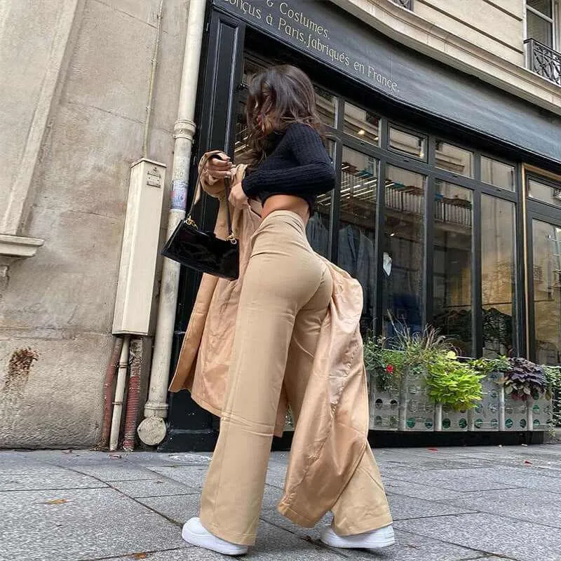 Glow Chic's High-Waist Loose Trousers