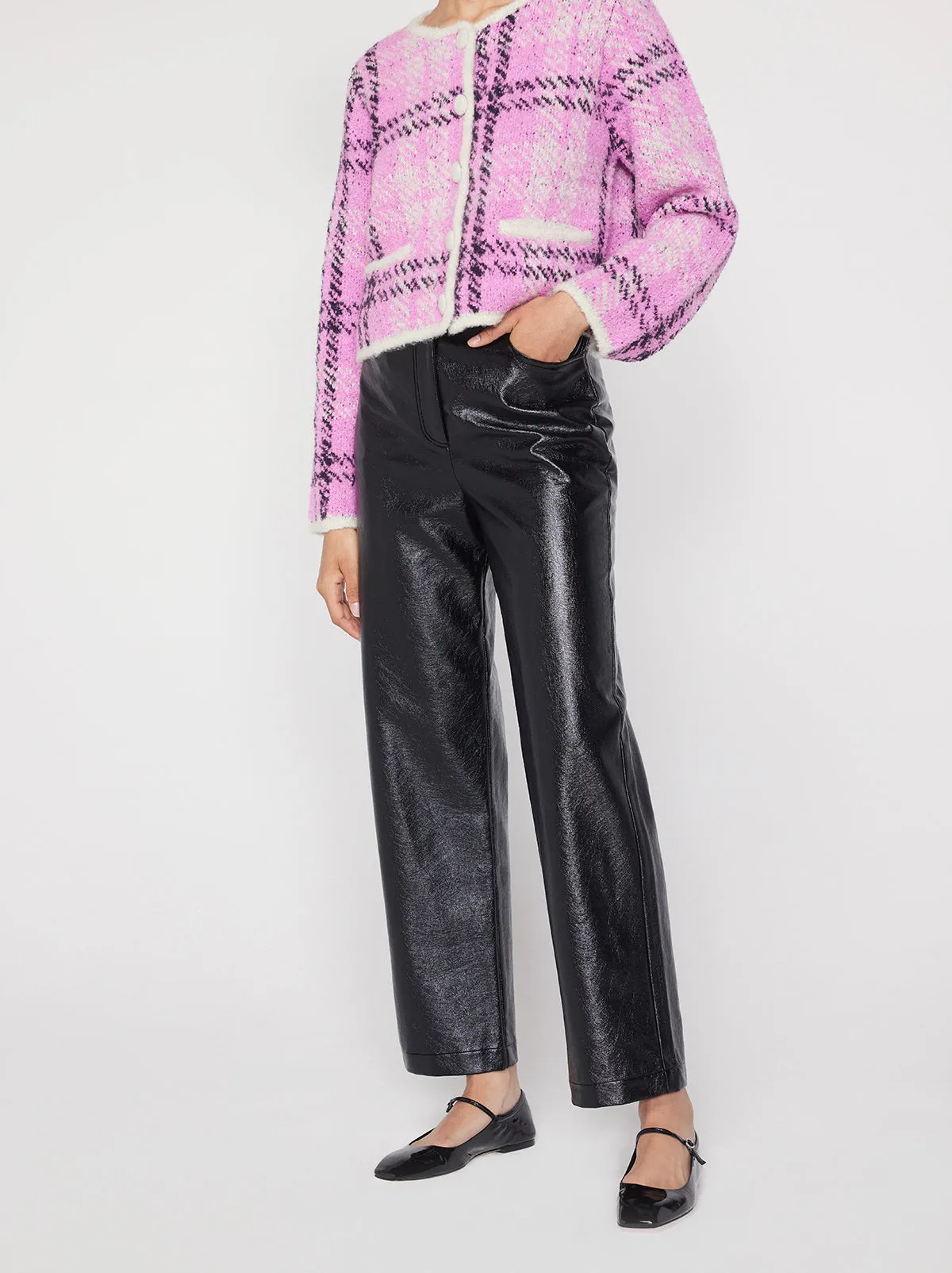 Janice Black Vinyl Trousers