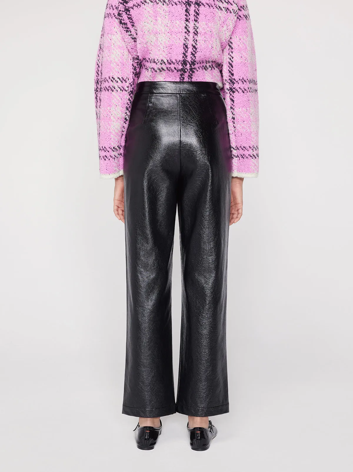 Janice Black Vinyl Trousers