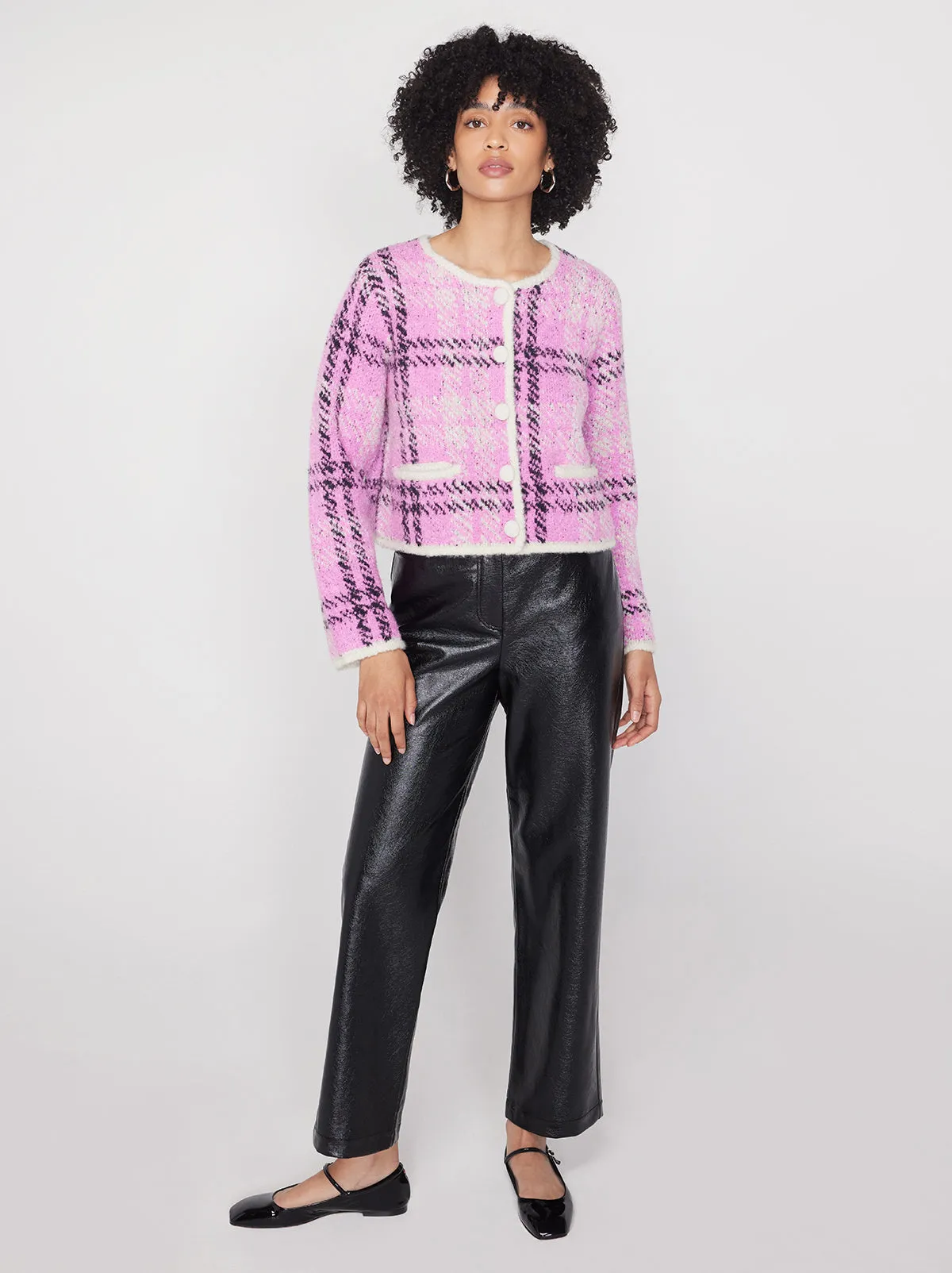 Janice Black Vinyl Trousers