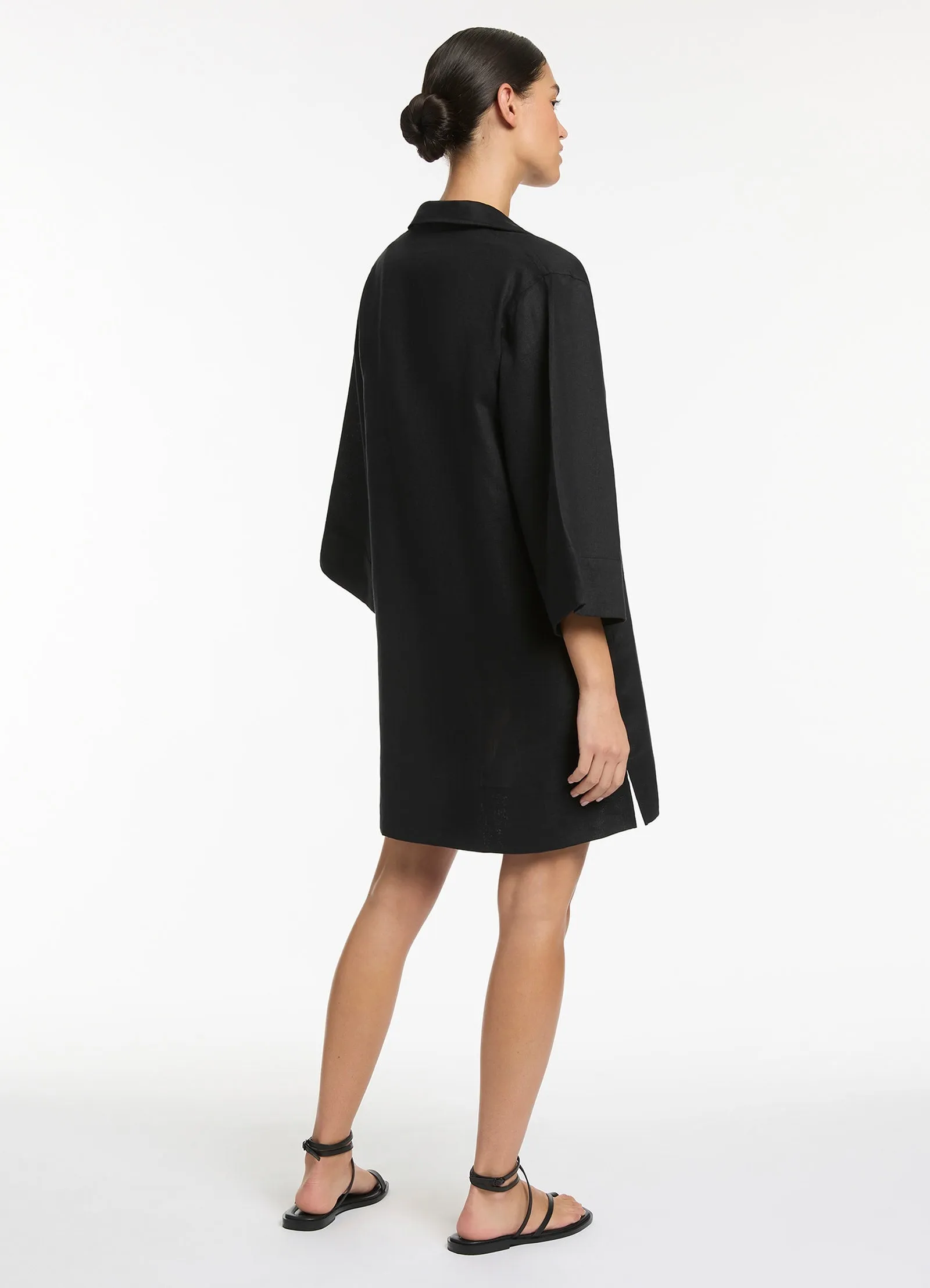 Jetset Pullover Kaftan - Black