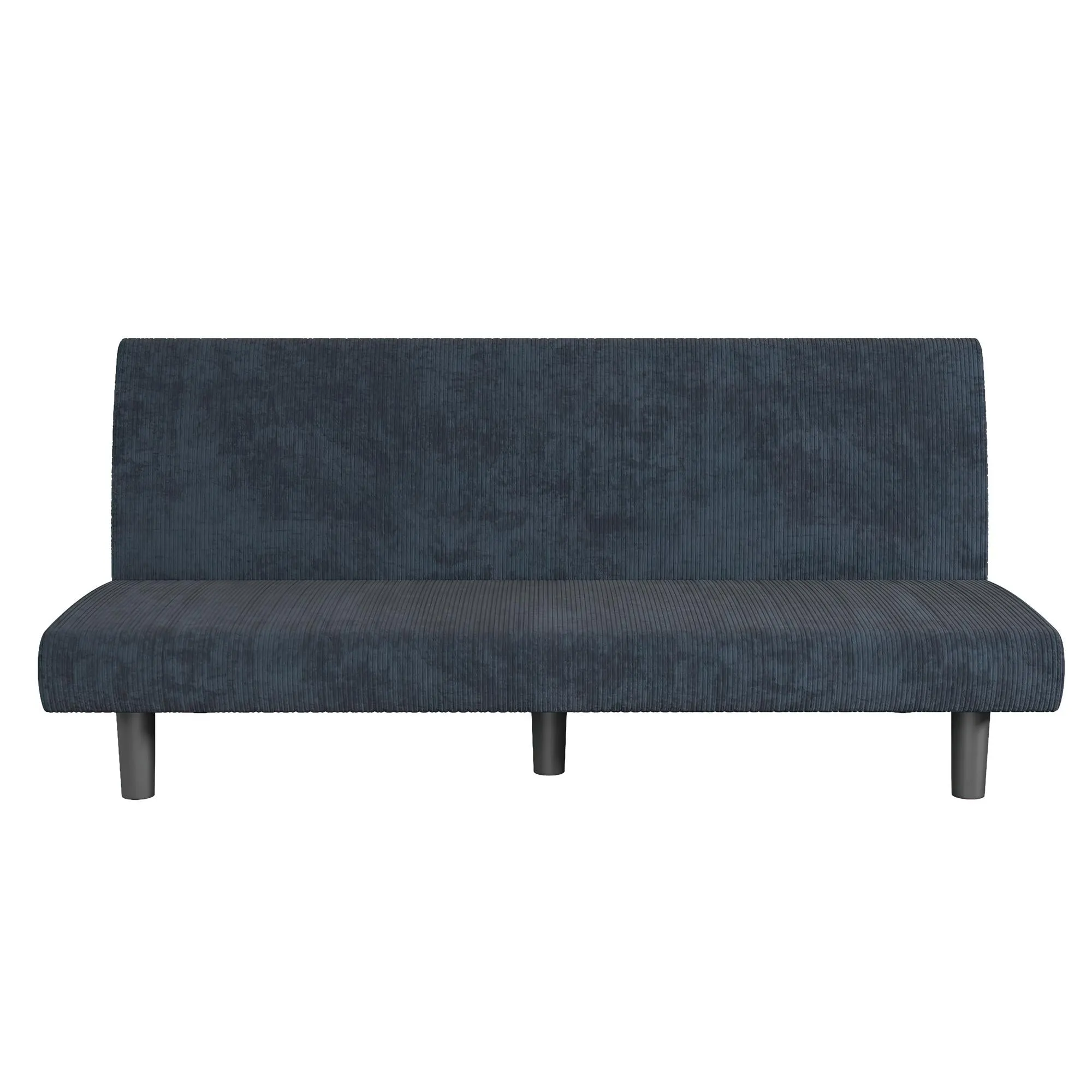 Kelra Armless Mid-Century Futon Sofa Bed