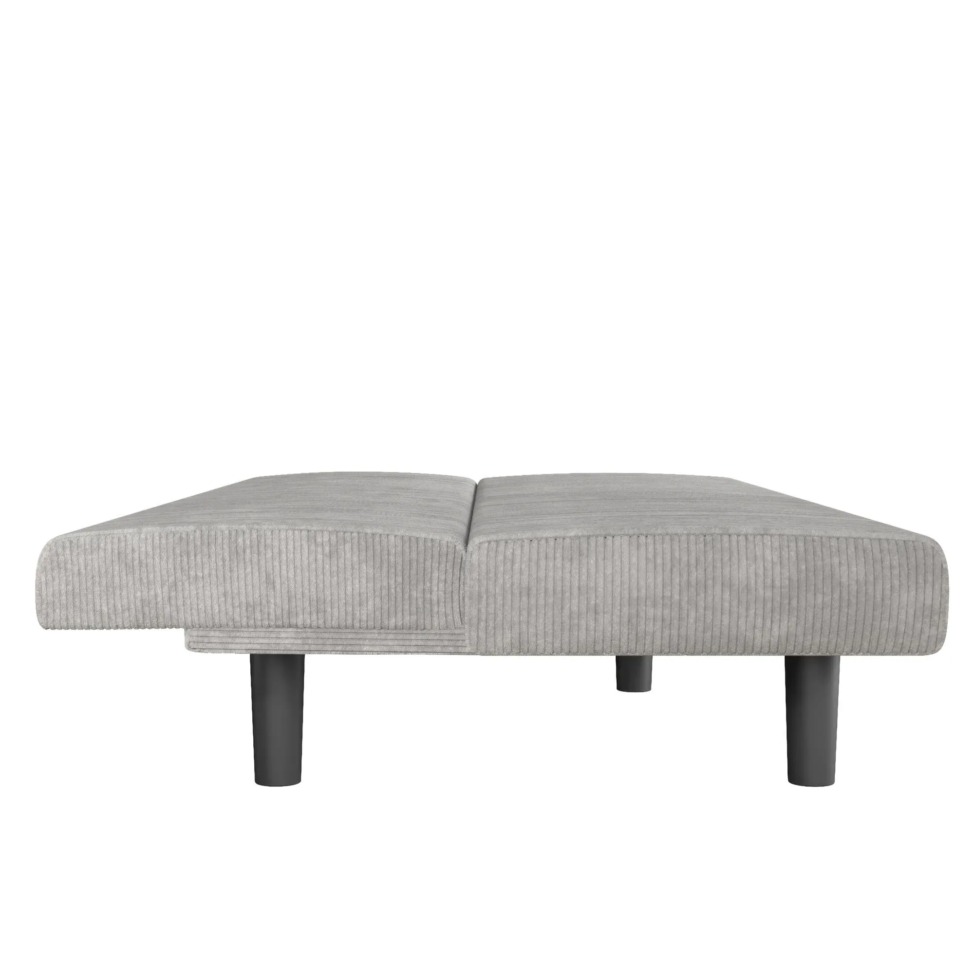 Kelra Armless Mid-Century Futon Sofa Bed