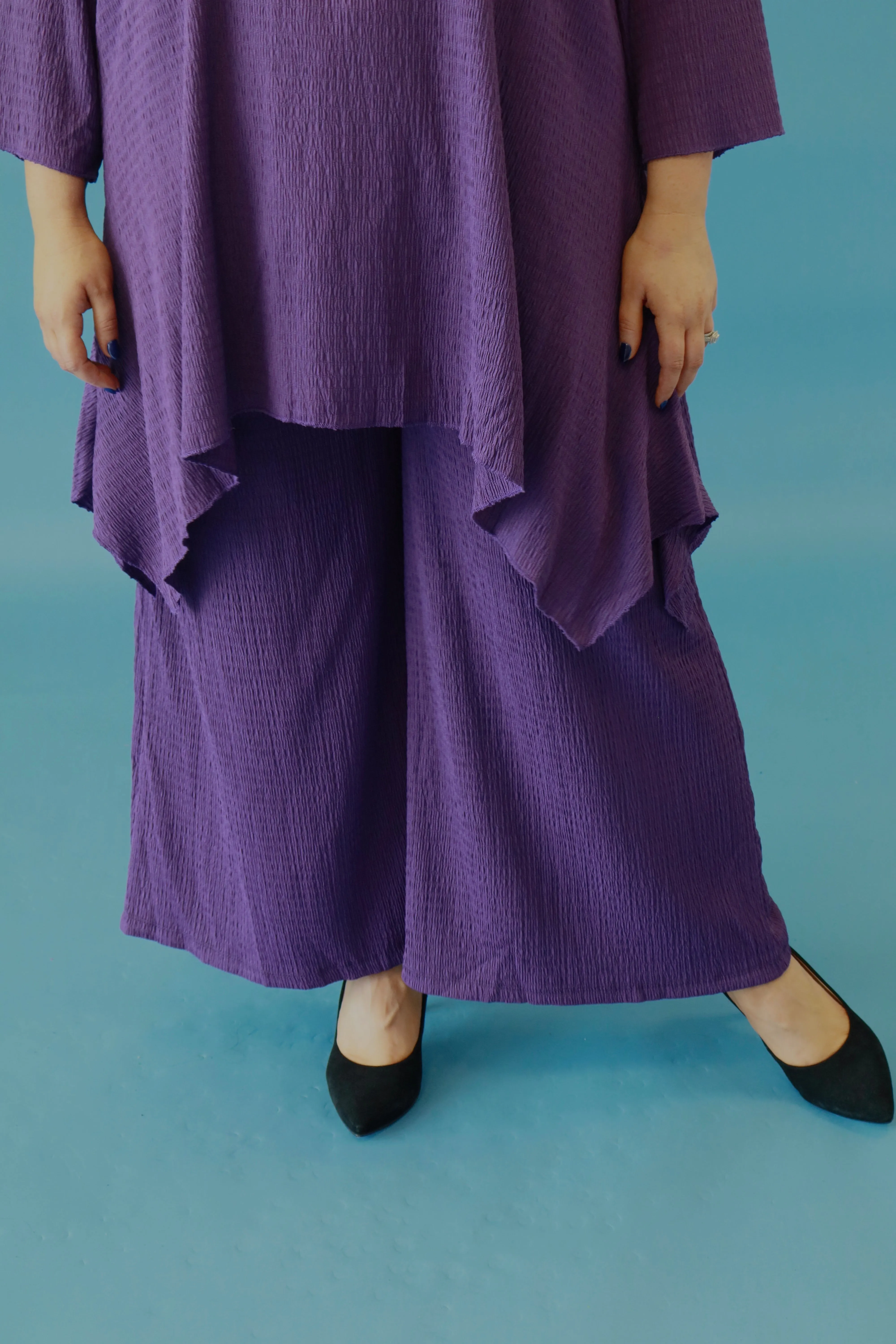 Lily Crepe Co-Ord in Purple