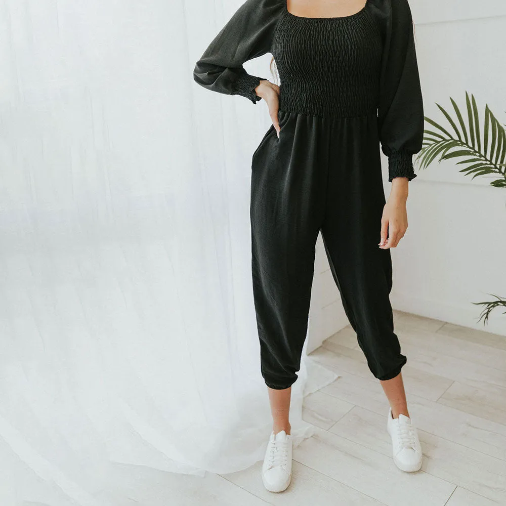 Luna Jumpsuit (Black)