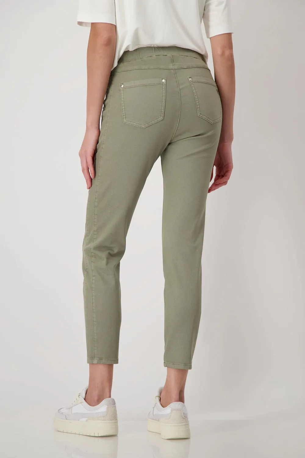 MONARI | Jeggings Trousers in Sage 408411