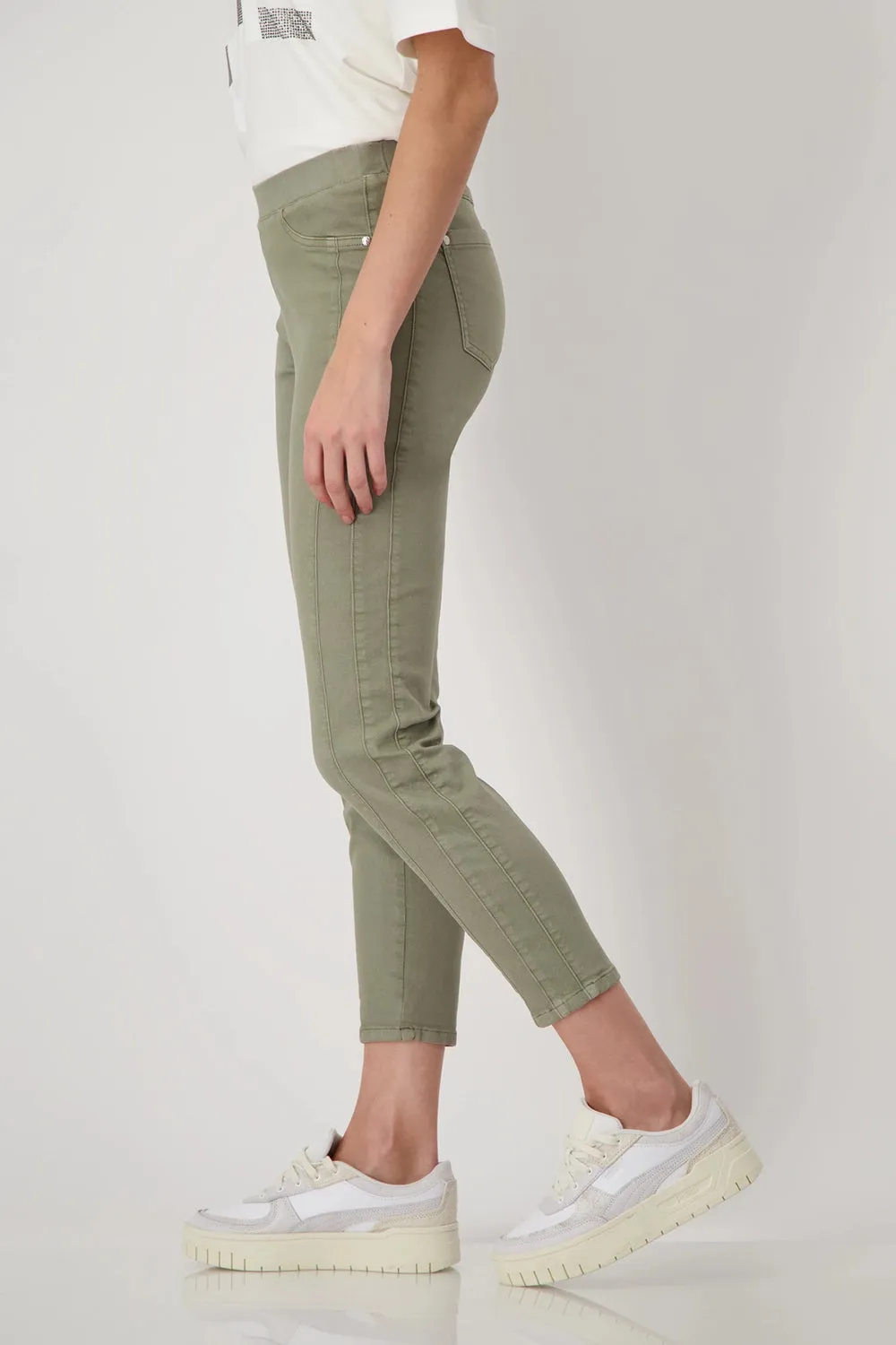 MONARI | Jeggings Trousers in Sage 408411