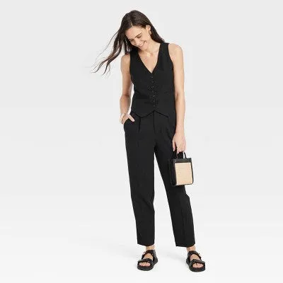 New - A New Day Women's Tapered High Rise Ankle Length Tailored Trousers