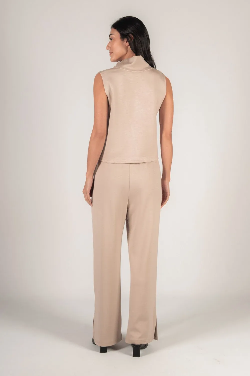 New Classic Wide Leg Pants - Taupe