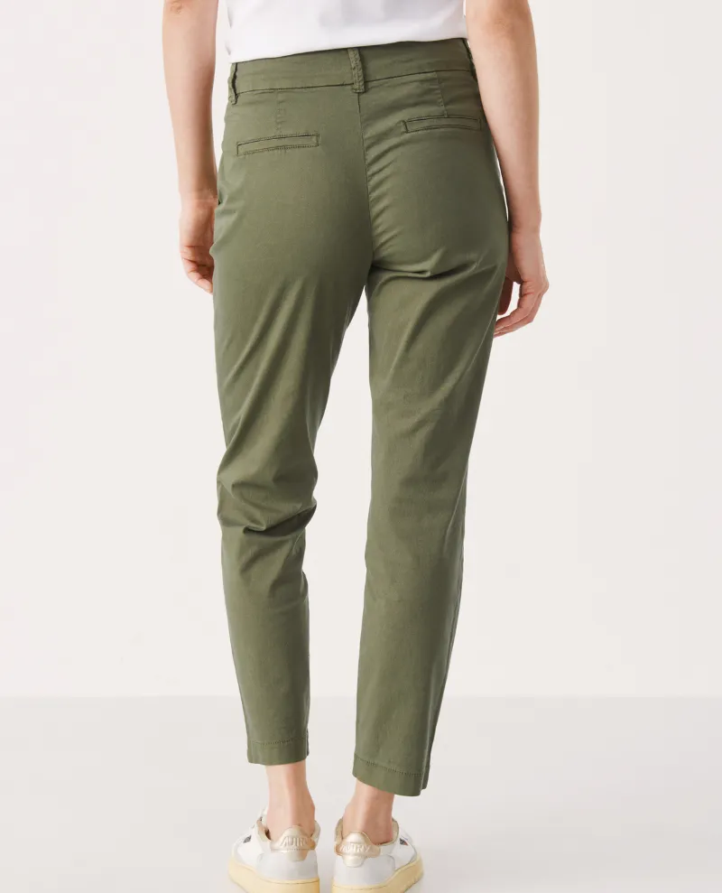 Part Two Soffys Olive Green Chino Trousers