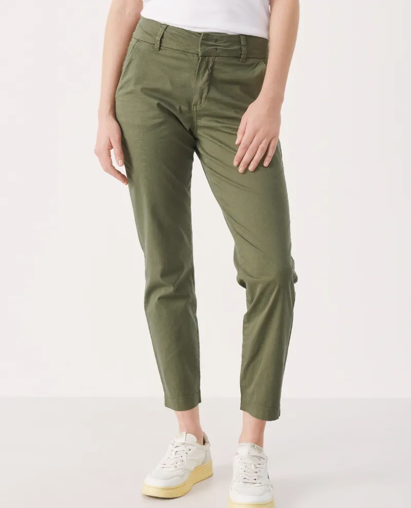 Part Two Soffys Olive Green Chino Trousers