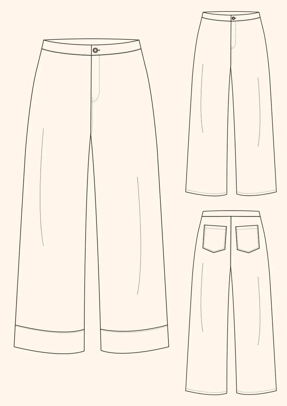 PDF Pattern - Daphne Trousers | The Modern Sewing Co.