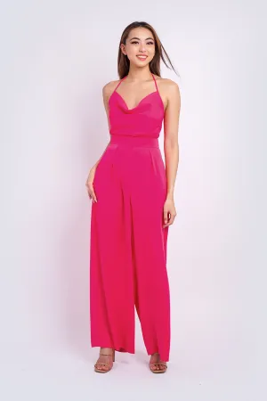 Pink Pleated High Waist Relaxing Leslie Pants