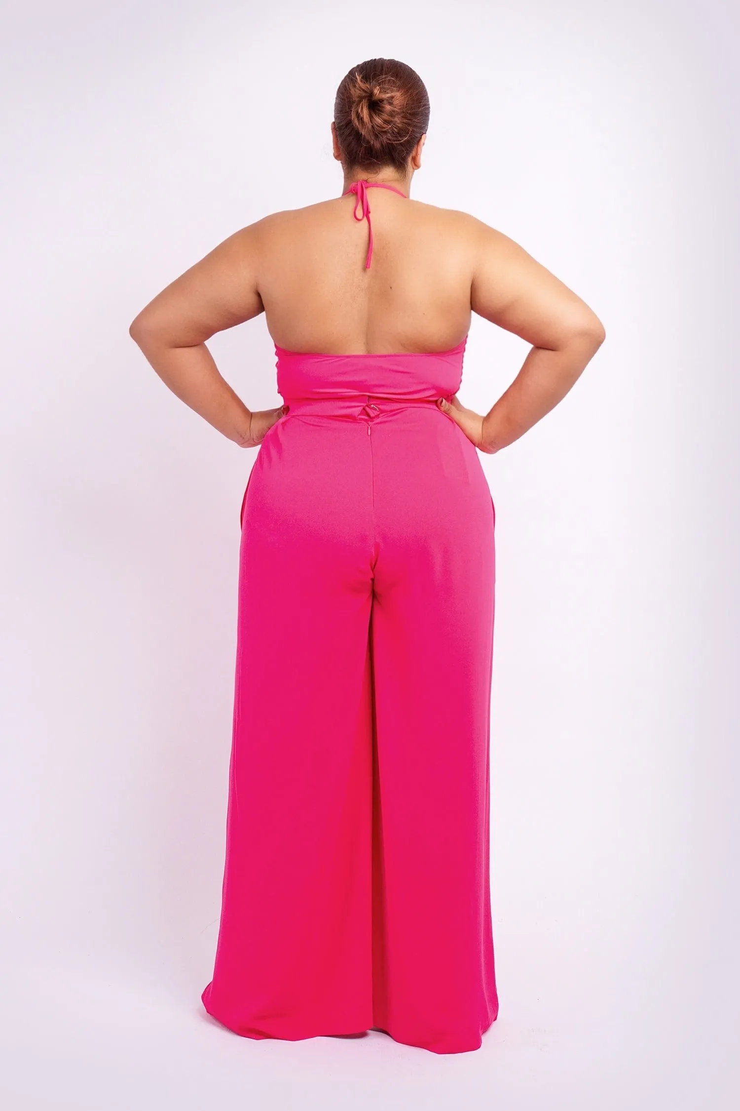 Pink Pleated High Waist Relaxing Leslie Pants