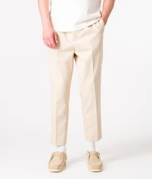 Regular Fit Elasticated Waist Gabardine Trousers