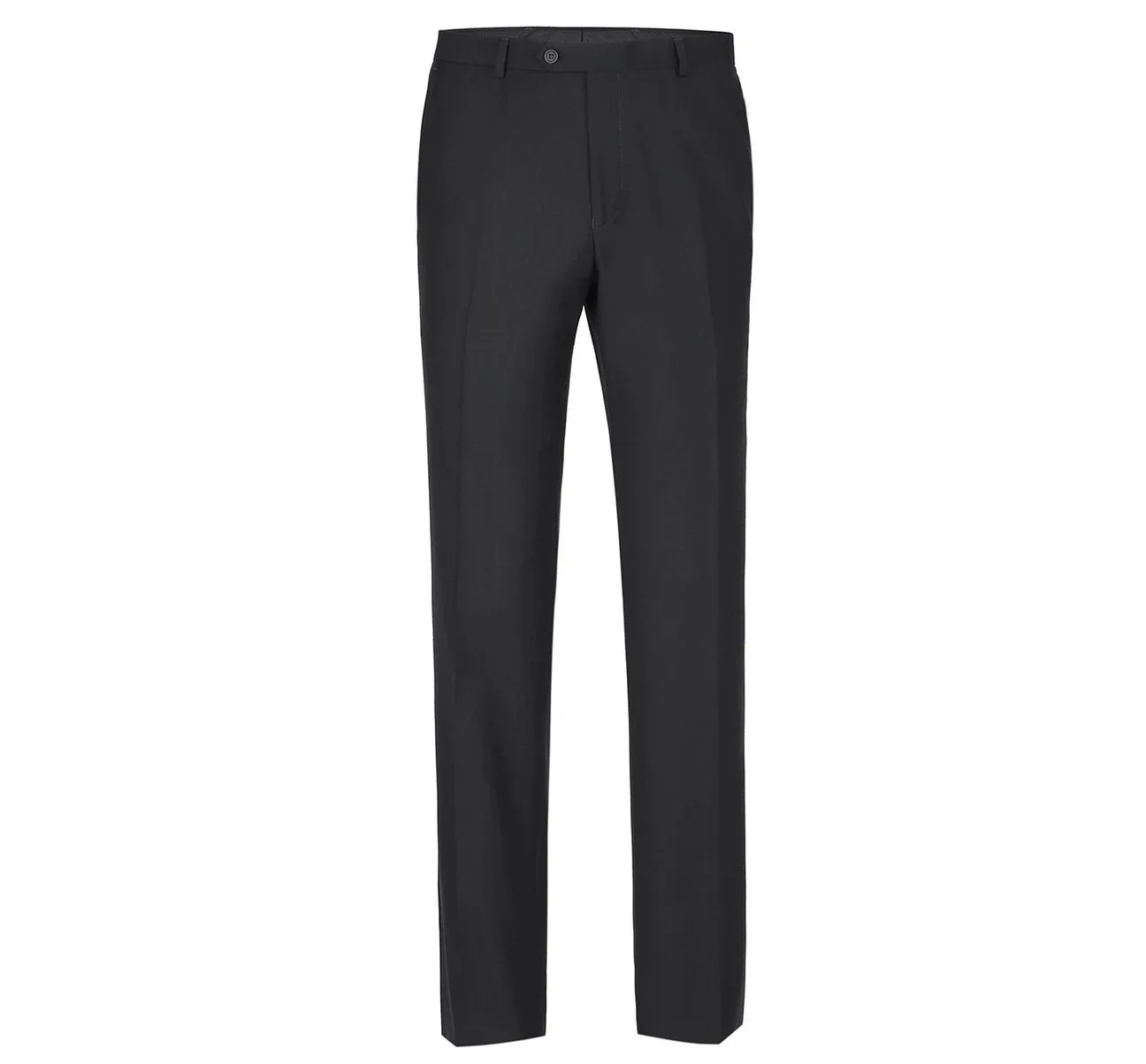 RENOIR Black Slim Fit Flat Front Suit Separate Pants 201-1